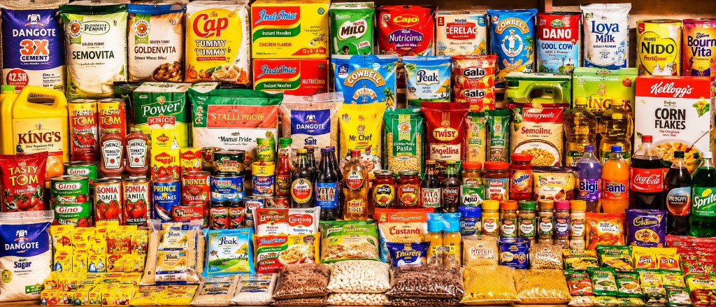 Grocery shop — stocked shelves